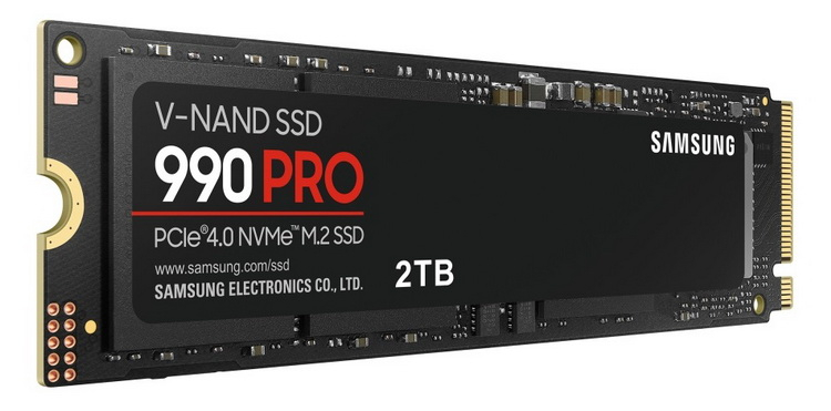 Samsung представила новый флагманский SSD 990 Pro  RGB-подсветка, интерфейс PCIe 4.0 и скорость до 7450 Мбайт/с