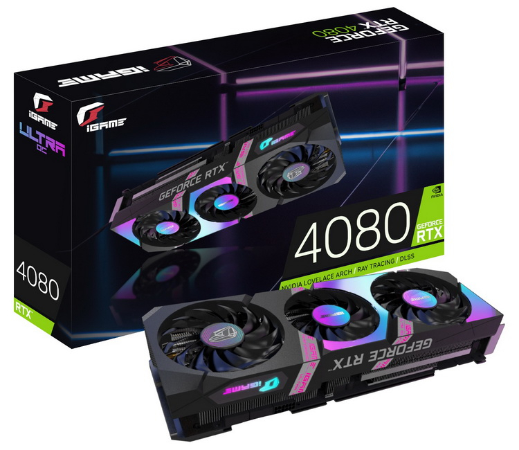 В Сети появилось изображение GeForce RTX 4080 в исполнении Colorful iGame Ultra OC