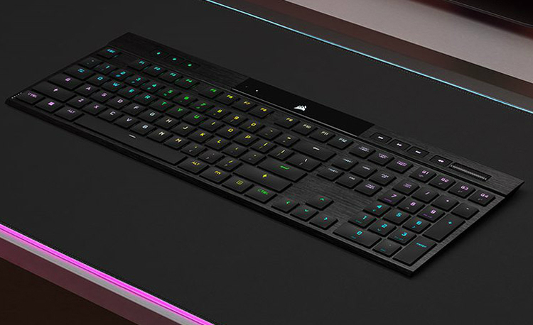 Corsair выпустит ультратонкую беспроводную механическую клавиатуру K100 Air с переключателями Cherry MX