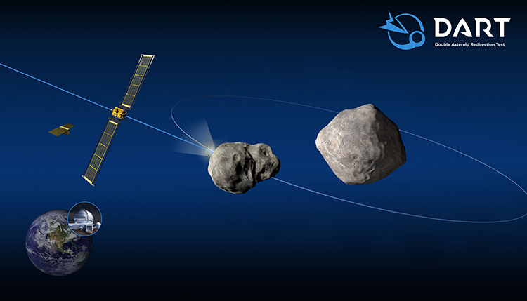 Космический аппарат NASA DART увидел астероид, в который врежется в конце месяца