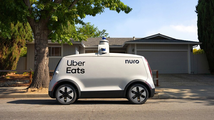 Uber Eats начнёт доставлять еду с помощью роботов-курьеров Nuro в Сан-Франциско
