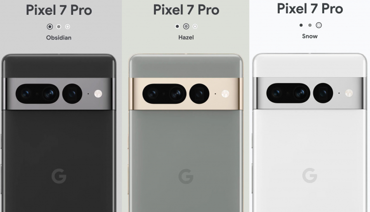 Google показала цветовую гамму смартфонов Pixel 7 и Pixel 7 Pro