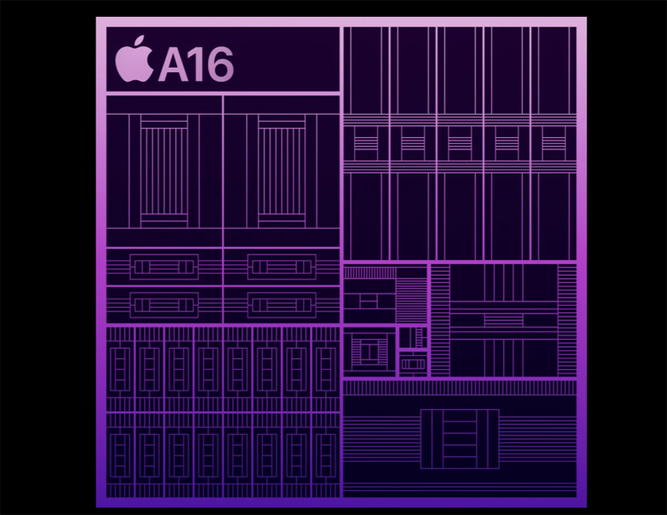 GPU performance of the Apple A16 chip has increased by more than a quarter compared to the A15