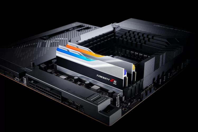 G.Skill представила скоростные комплекты памяти Trident Z5 RGB — 32 Гбайт DDR5-6800 и 64 Гбайт DDR5-6400