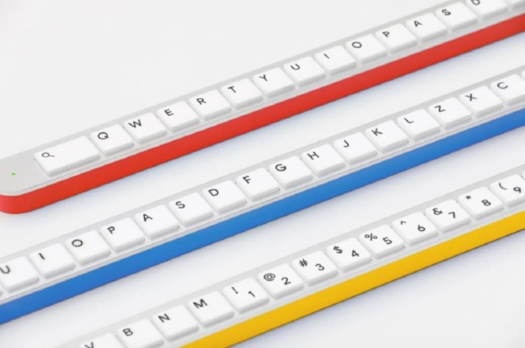 Google представила клавиатуру длиной 165 см — все клавиши в один ряд
