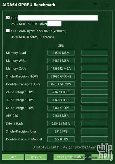  GeForce RTX 4080 16GB в AIDA64. Источник изображения: Chiphell 