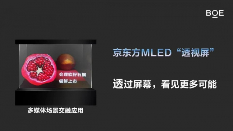 BOE представила MLED-дисплеи с прозрачностью более 65 %