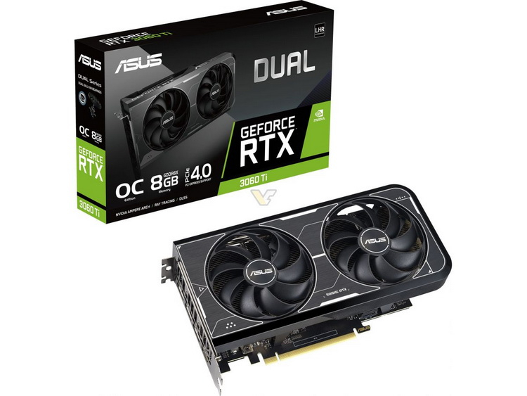 ASUS introduced GeForce RTX 3060 Ti Dual with GDDR6X memory and new design