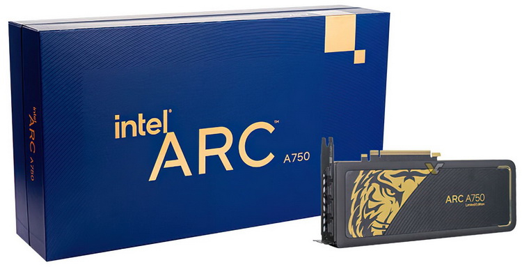 Intel has released a special gold version of Arc A750 Limited Edition for China
