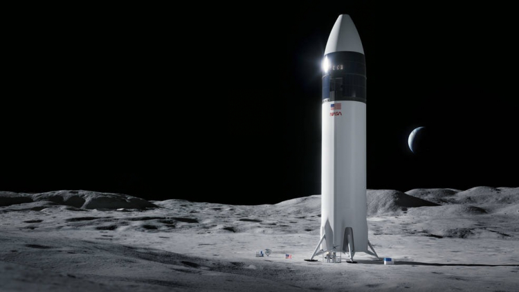 NASA позволит SpaceX осуществить дополнительную внеплановую высадку людей на Луне