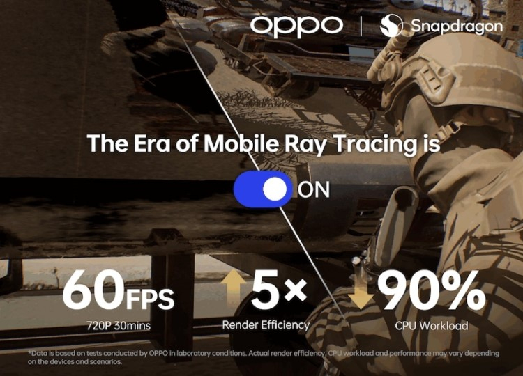 Oppo показала, как работает трассировка лучей на смартфоне со Snapdragon 8 Gen 2