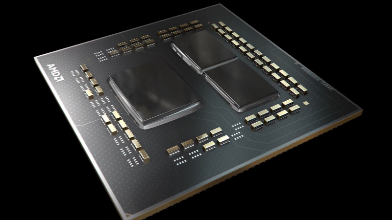  Комбинированные составные процессоры с горизонтальным и вертикальным размещением чиплетов, как это реализовано в чипах Ryzen 9 5950X, например, — действенный способ продлить жизнь «закону Мура» (источник: AMD) 