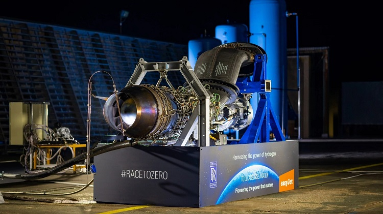Rolls-Royce впервые испытала современный авиадвигатель на водороде