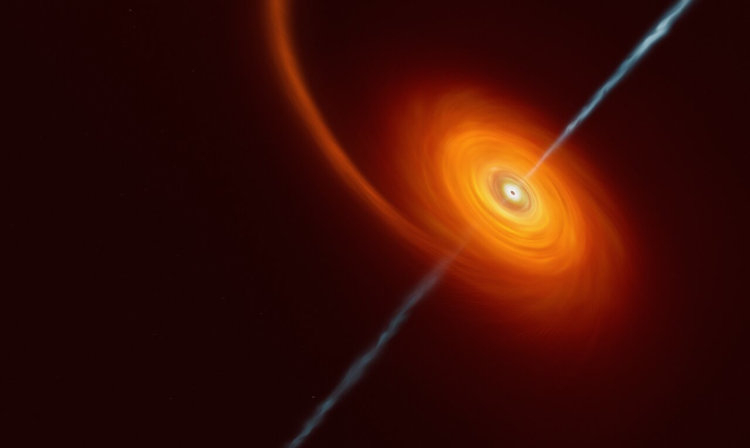 Учёные зафиксировали поглощение звезды чёрной дырой на рекордном расстоянии — излучение было направлено на Землю