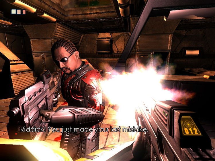     Les Chroniques de Riddick: Escape from Butcher Bay (2004).  Source de l'image : 2k.com 