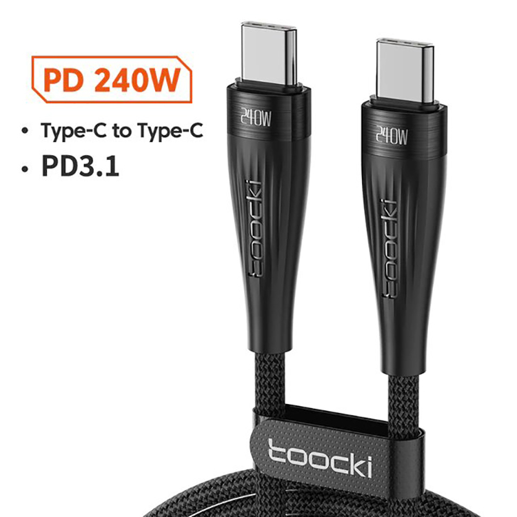 Toocki предлагает кабель USB Type-C для быстрой зарядки на 240 Вт и зарядное устройство на 140 Вт со скидками