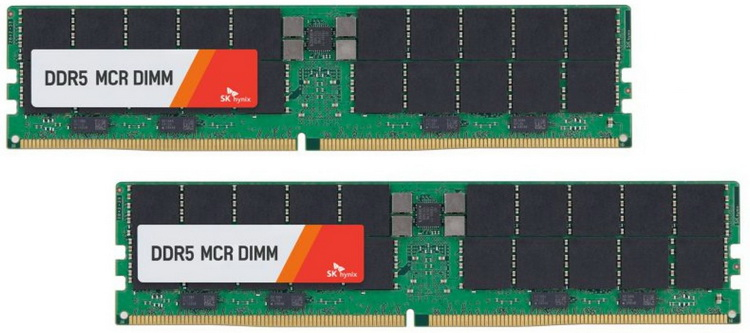 SK hynix представила самую быструю серверную память DDR5 MCR DIMM — она на 80 % опережает стандартные модули