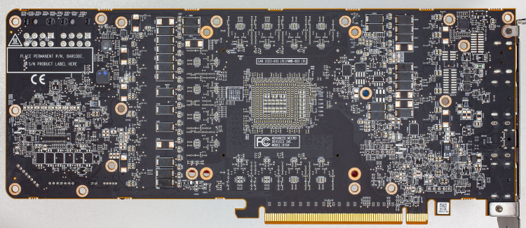  Печатная плата эталонной Radeon RX 7900 XT (вид сзади). Источник изображения: TechPowerUp 