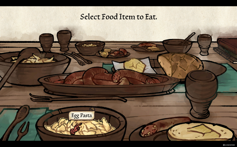  Изучение средневековой кухни также входит в программу Pentiment. Вместе с приятными застольными беседами 