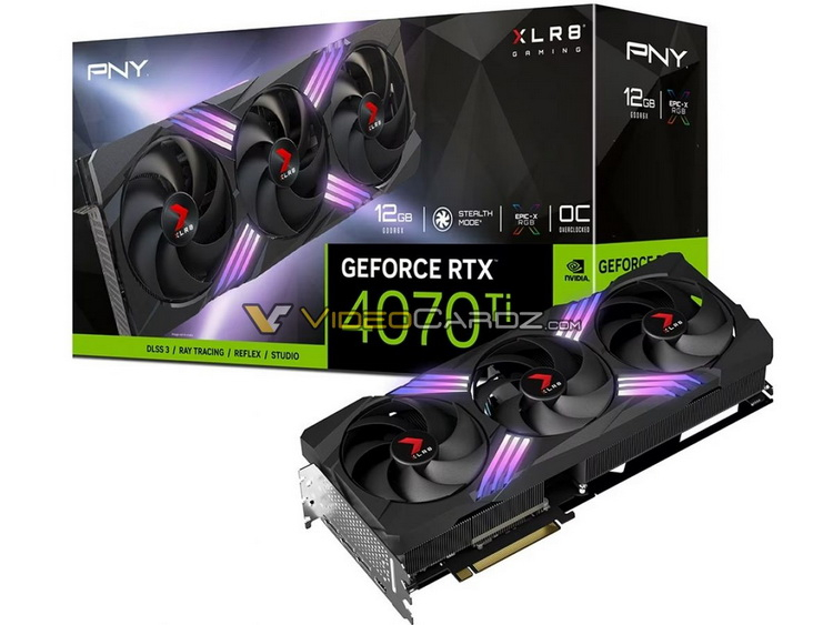 PNY подтвердила характеристики грядущей GeForce RTX 4070 Ti