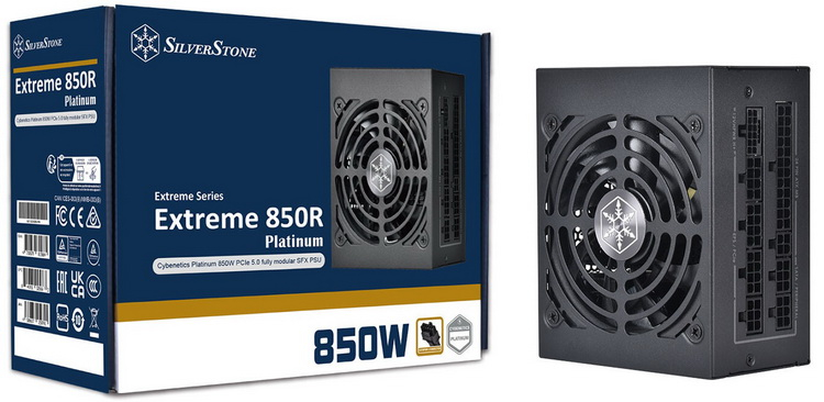 SilverStone представила блок питания Extreme 850R Platinum формата SFX с 12+4-pin разъёмом 12VHPWR