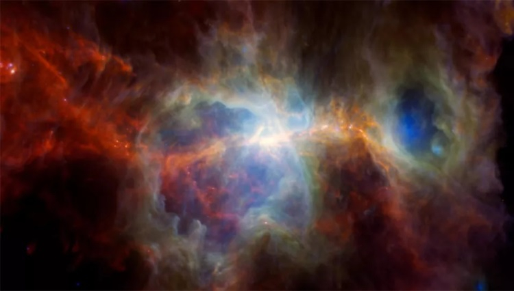  Изображение туманности Ориона / Источник изображения: ESA / NASA / JPL-Caltech 