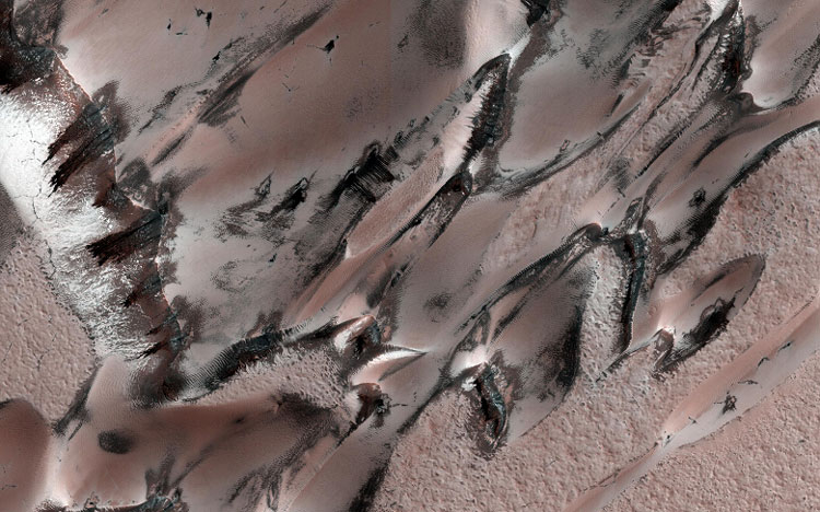 Уникальная атмосфера праздника: NASA показало зимние пейзажи Марса