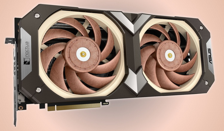 ASUS представила 4,3-слотовую GeForce RTX 4080 Noctua OC Edition