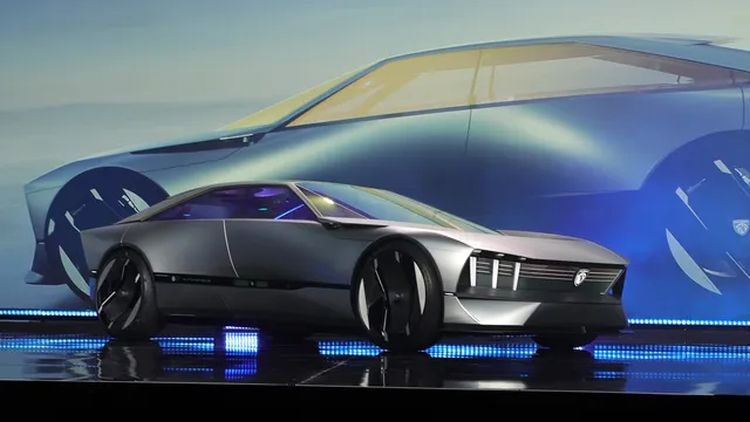 Peugeot Inception: концепт электромобиля с запасом хода 800 км и складным рулём прямоугольной формы