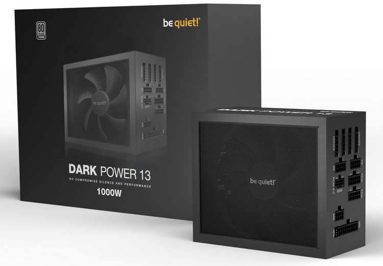 be quiet! представила флагманские блоки питания Dark Power 13 — ATX 3.0, до 1000 Вт и разъём 12VHPWR