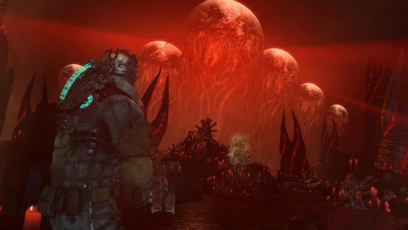     Une vision des lunes de sang éveillées de Dead Space 3 (source de l'image : Electronic Arts) 