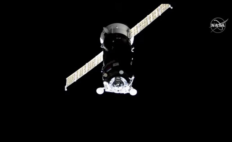  «Прогресс МС-22» подходит к МКС. Источник изображения: NASA 
