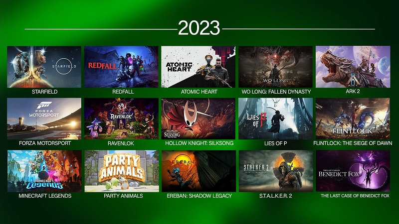  Крупные релизы Game Pass в 2023 году (источник изображения: Xbox) 