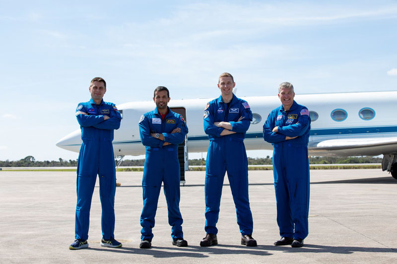  Экипаж миссии Crew-6 прибыл на космодром. Источник изображения: NASA 