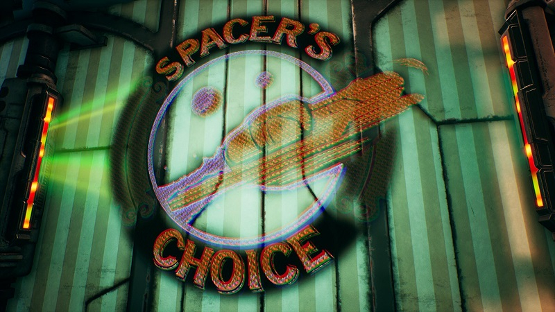  Spacer’s Choice в The Outer Worlds — корпорация, известная выпуском не самых надёжных продуктов (источник изображения: Steam) 