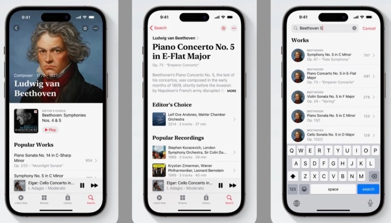 Apple выпустит отдельное приложение для стриминга классической музыки
