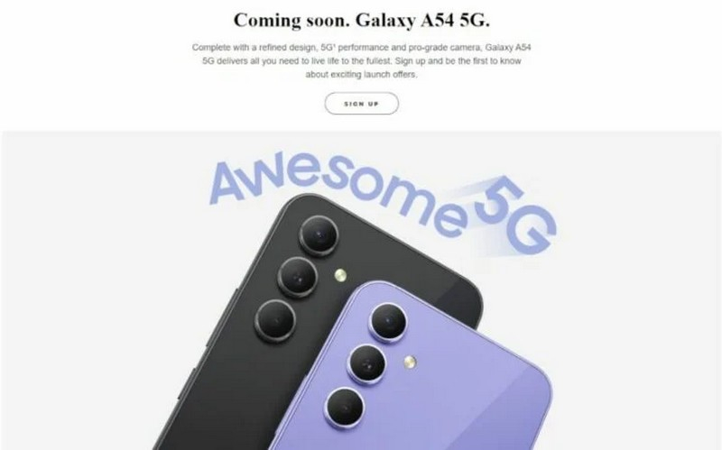 Samsung на следующей неделе представит Galaxy A54 5G и Galaxy A34 5G