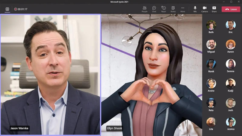 В видеозвонках в Microsoft Teams можно будет заменить себя 3D-аватаром начиная с мая