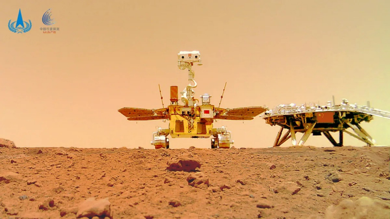 Китайский марсоход «Чжужун» ещё может оттаять — марсианское лето почти на пороге