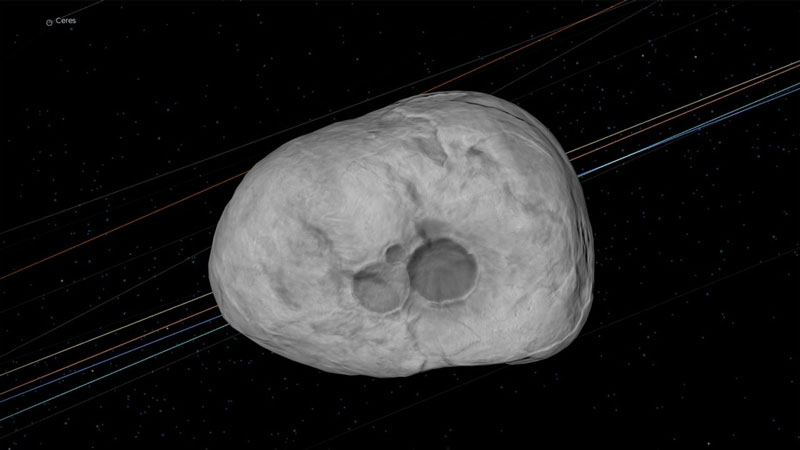  «Астероид Валентинова дня» в представлении художника. Источник изображения: NASA 
