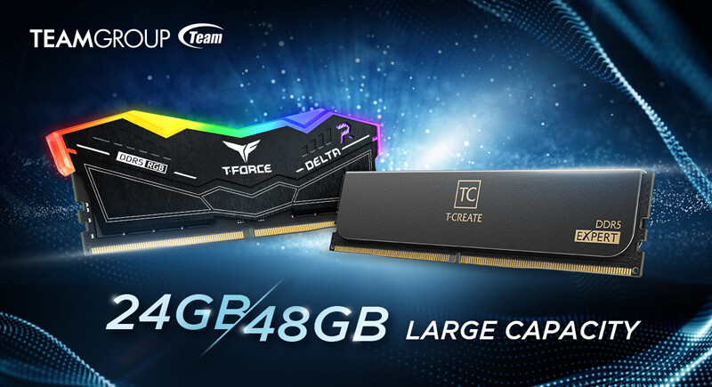TeamGroup представила модули памяти на 24 и 48 Гбайт со скоростью до 8000 МГц