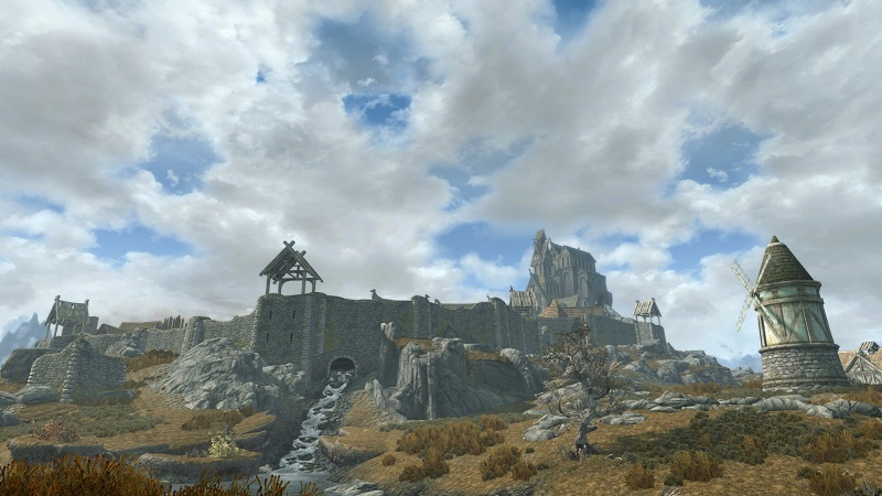  Вид на Вайтран в переиздании Skyrim (источник изображения: tohmisan в Steam) 