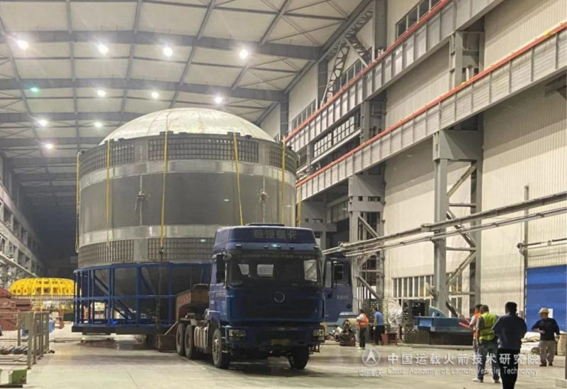  Экспериментальный баковый отсек для ракеты CZ-9. Фото CNSA 