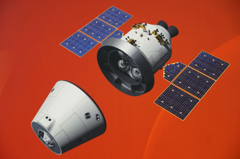  Устройство одного из вариантов перелётно-возвратного корабля. Источник https://novosti-kosmonavtiki.ru/articles/85658.html 