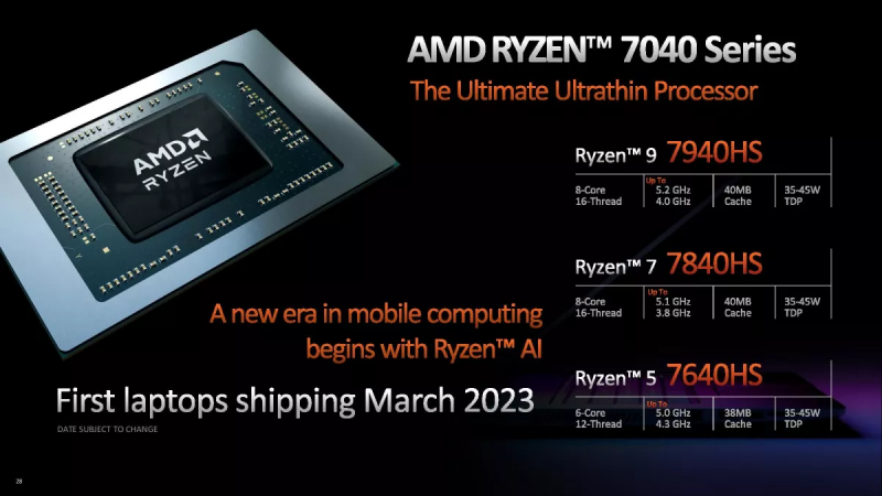AMD оправдалась за задержку мобильных чипов Ryzen 7040HS Phoenix — ноутбуки с ними вот-вот появятся