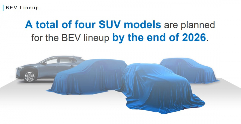 Subaru выпустит три новых модели электрических кроссоверов до конца 2026 года