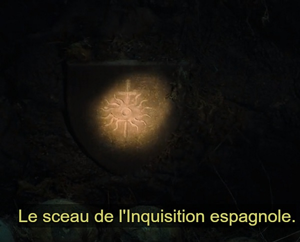  Символ испанской инквизиции в «Экзорцисте Ватикана» (источник изображения: Kelgrid в Twitter) 