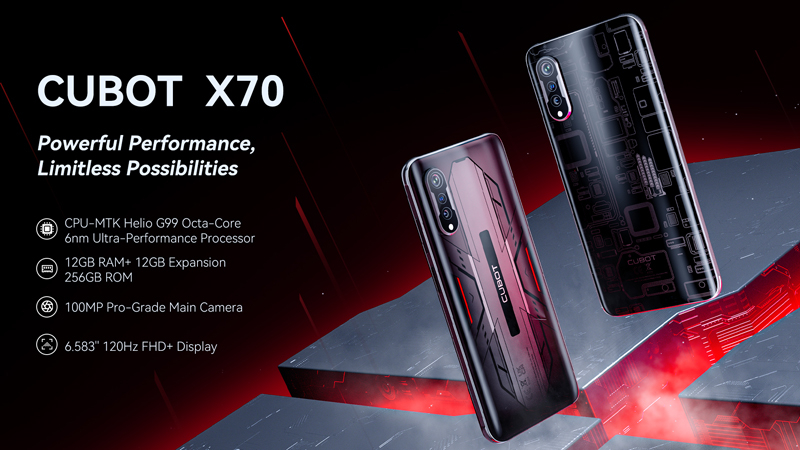 Грядущий смартфон Cubot X70 на базе Helio G99 можно будет получить бесплатно