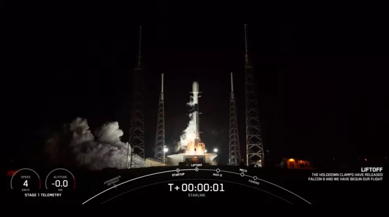 SpaceX вывела на орбиту 22 спутника Starlink второго поколения