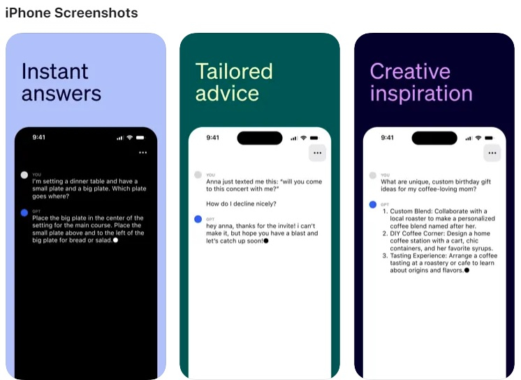 Приложение ChatGPT для iOS достигло 500 тысяч загрузок всего за 6 дней